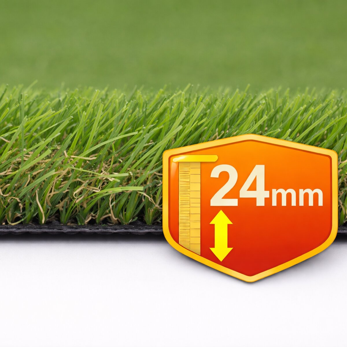 Imagen 0 de Césped artificial Bahamas 24mm rollo 2x5m, 6.000 Dtex, peso total 1.845g/m².