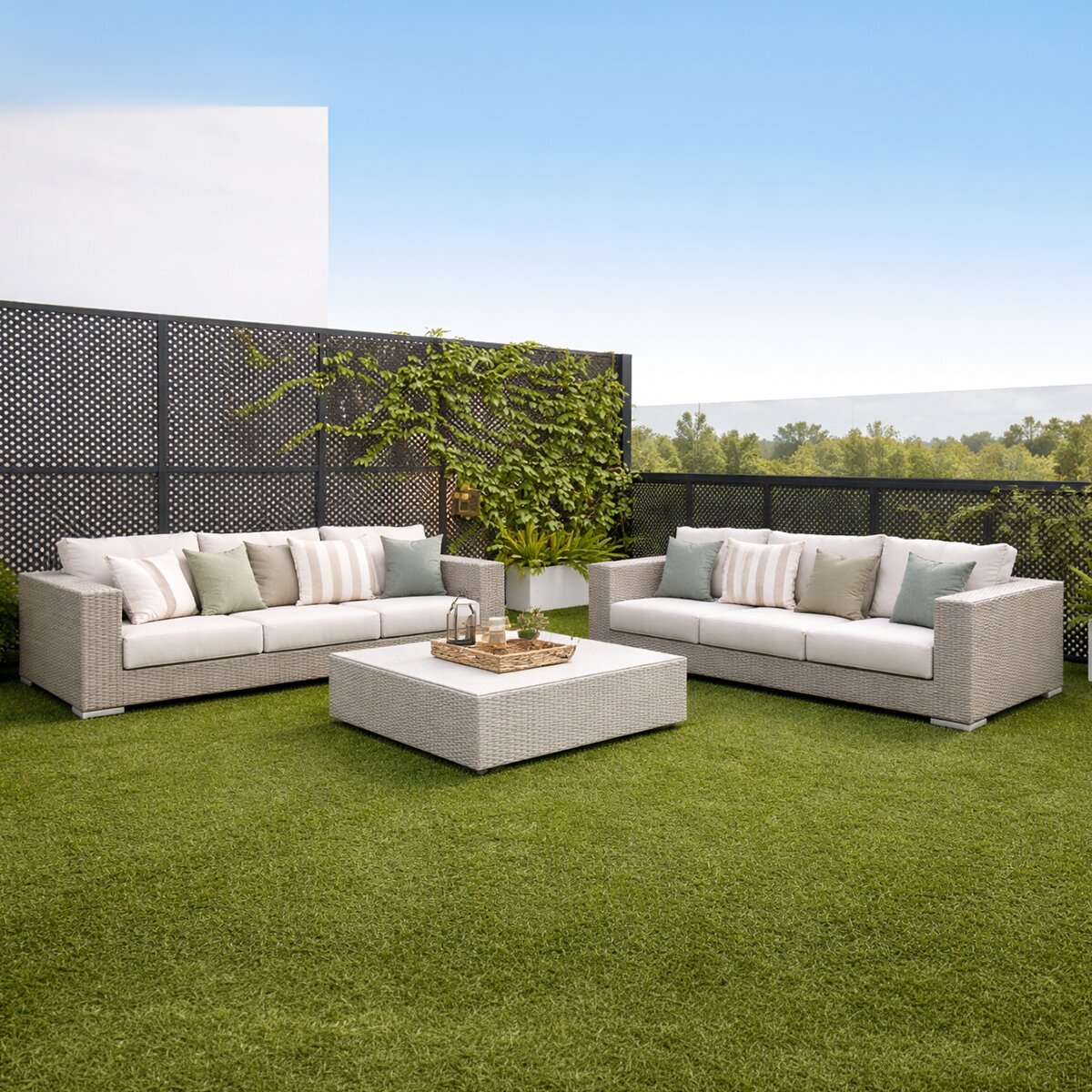 Césped artificial Bahamas 24mm rollo 1x20m, 6.000 Dtex, peso total 1.845g/m². Verde-3