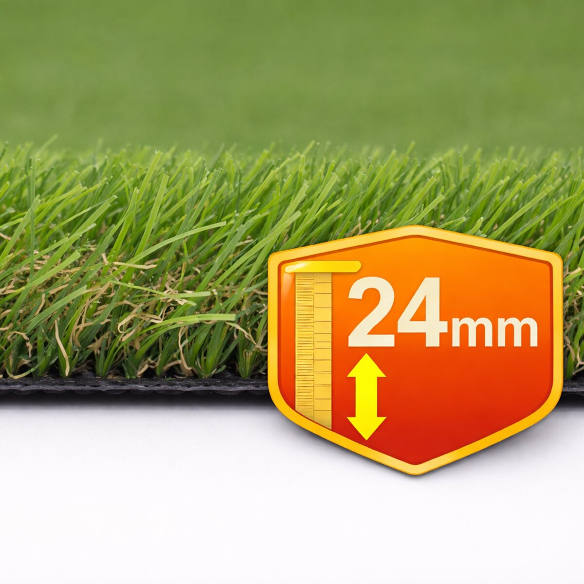 Imagen 0 de Césped artificial Bahamas 24mm rollo 2x20m, 6.000 Dtex, peso total 1.845g/m².