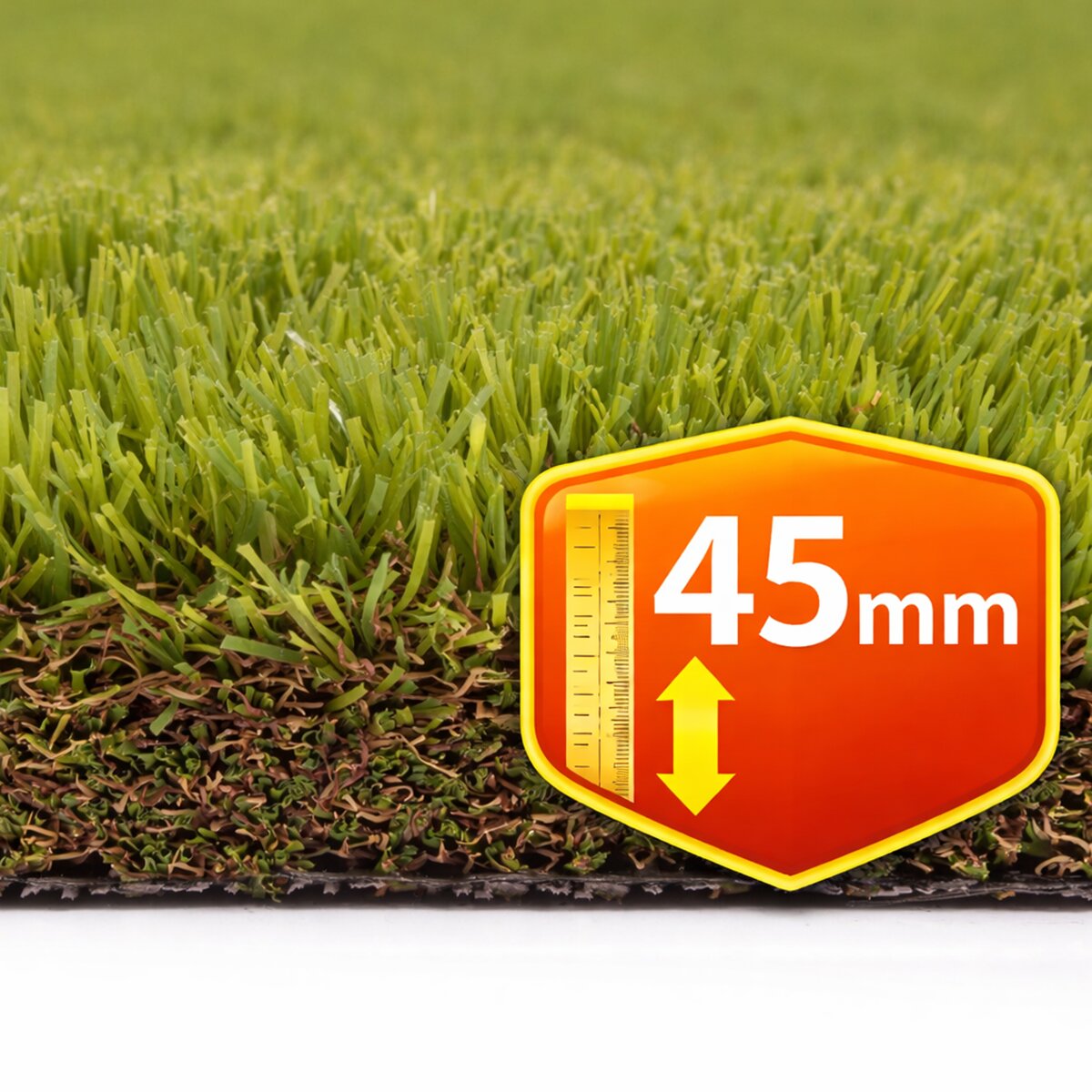 Imagen 0 de Césped artificial Alpes 45mm rollo 2x5m, 11.000 Dtex, peso total 3.912g/m².