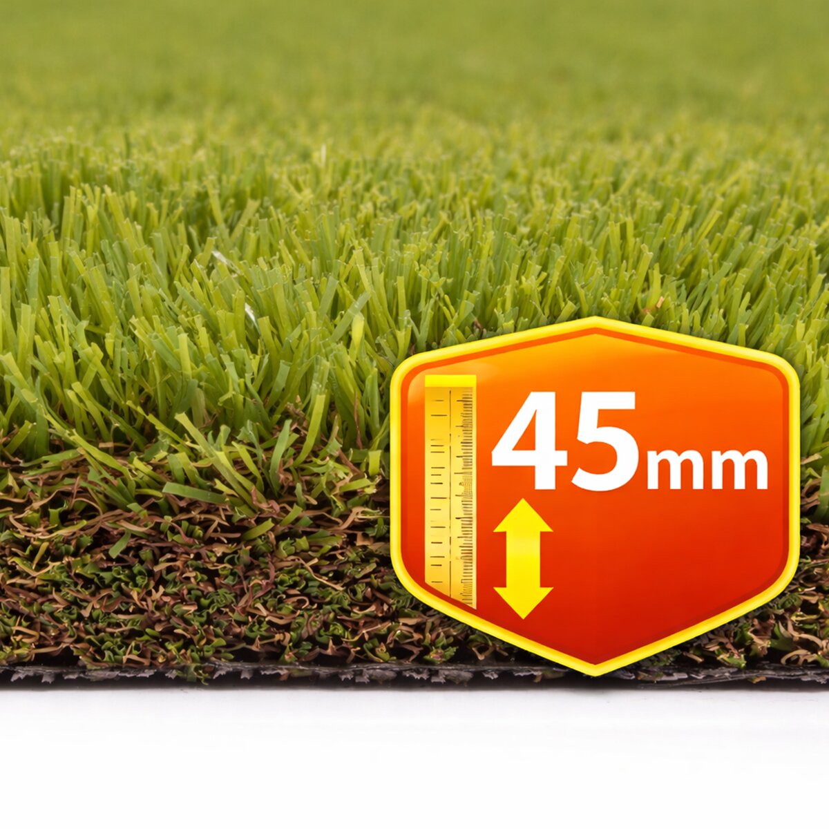 Imagen 0 de Césped artificial Alpes 45mm rollo 2x20m, 11.000 Dtex, peso total 3.912g/m².