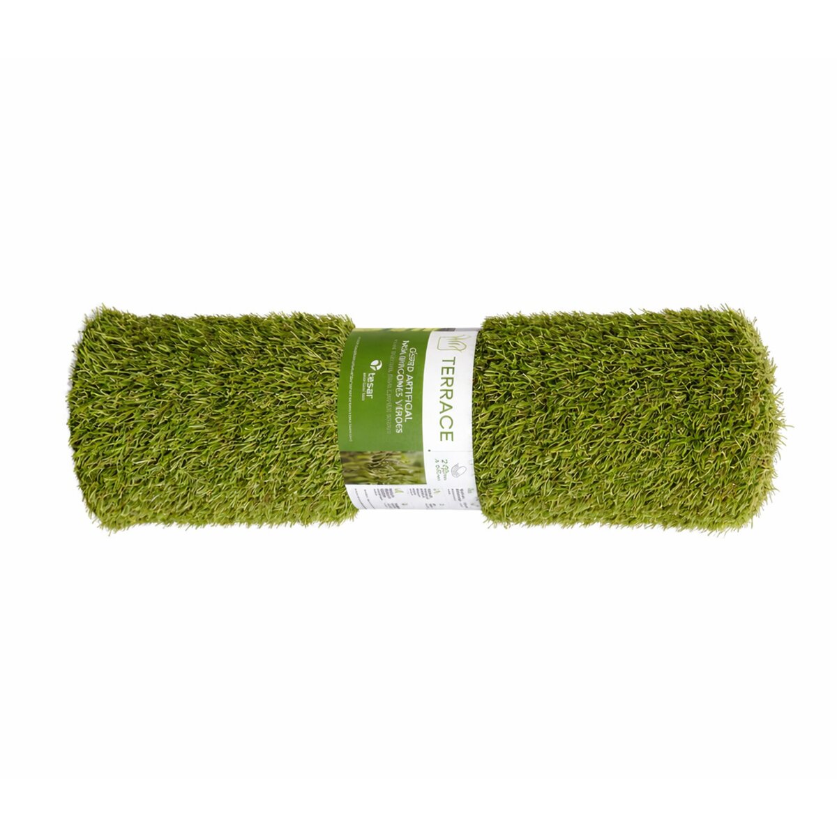 Rollo de césped artificial Terrace 0,60x 2m 20 mm de altura. Da un toque fresco y decorativo tanto en balcones como en espacios interiores. Verde-2