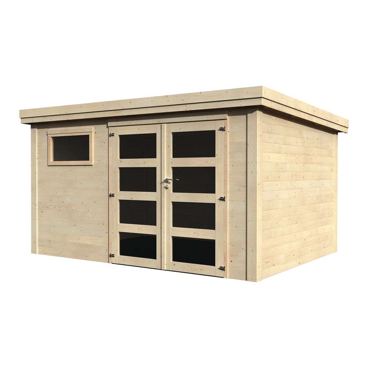 Imagen 0 de Caseta machihembrada de madera natural Paolo