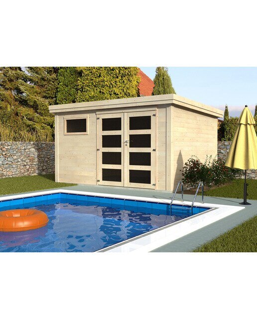 Caseta machihembrada de madera natural Paolo Madera natural-2