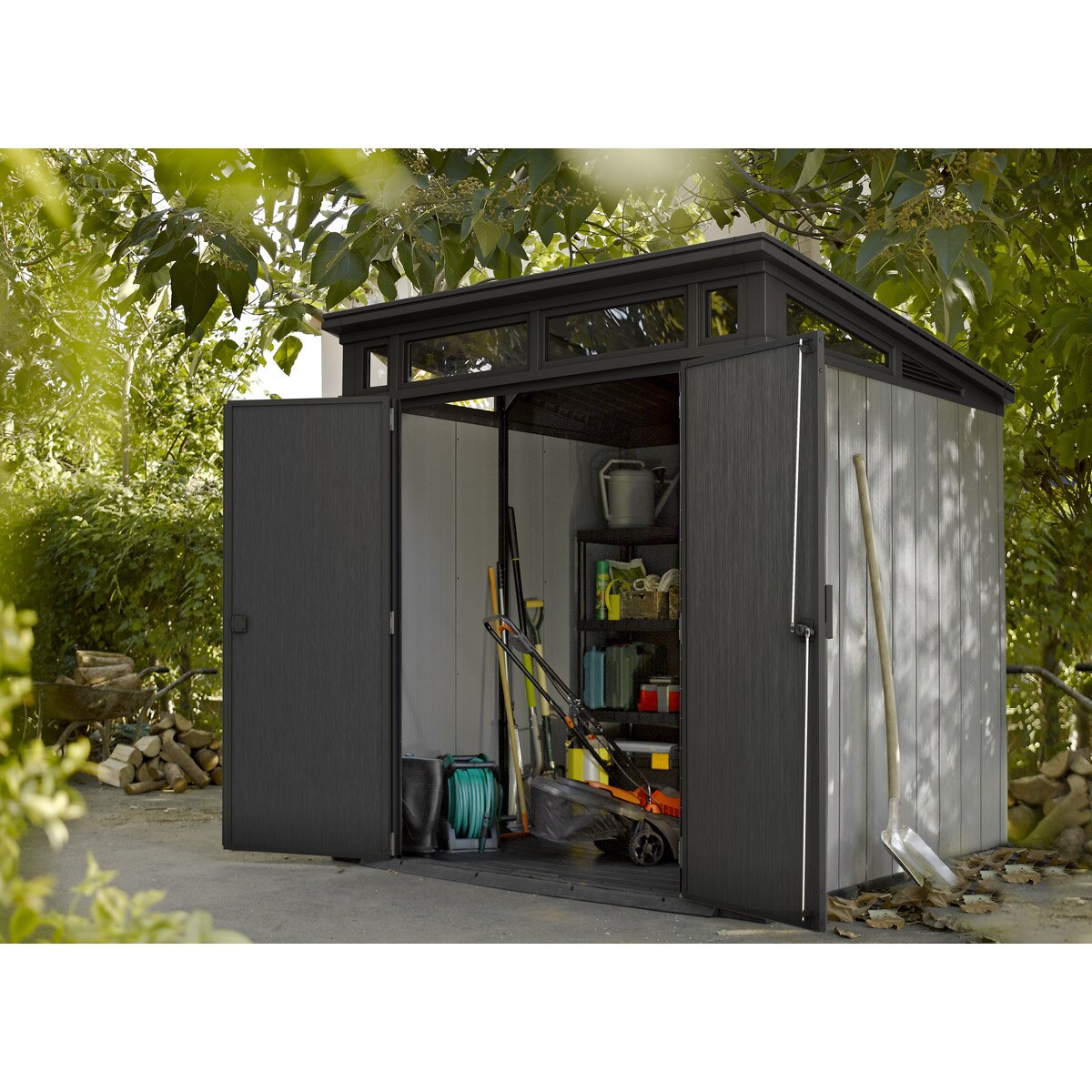Abrigo de Resina Duotech Artisan 77 214x226x218 cm Cinzento-2