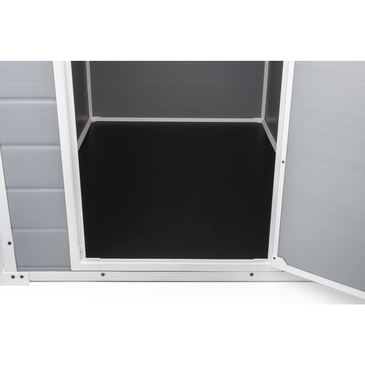 Caseta resina y polipropileno por inyección Manor 4x3 129x196x103 cm y 1,1m2 Gris-5