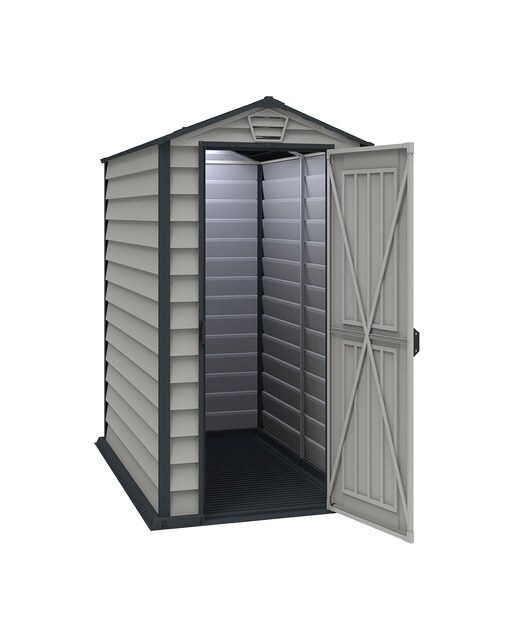 Abrigo de PVC Evermore 103 x 191,3 x 180,5 cm Cinzento-2