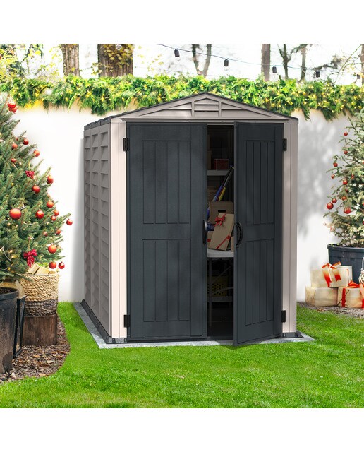Abrigo de PVC Yardmate Plus 171 x 209,8 x 250 cm Cinzento-escuro-9