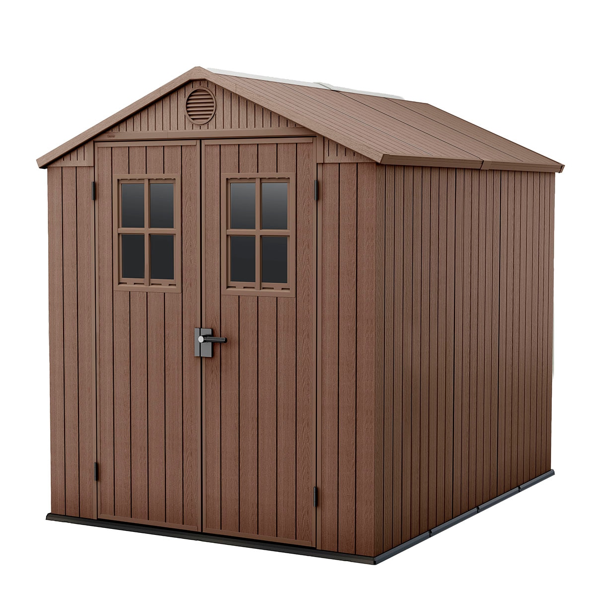 Imagen 0 de Caseta de resina para exterior Darwin 6X8 de Keter. 190x244x221 cm – Marrón