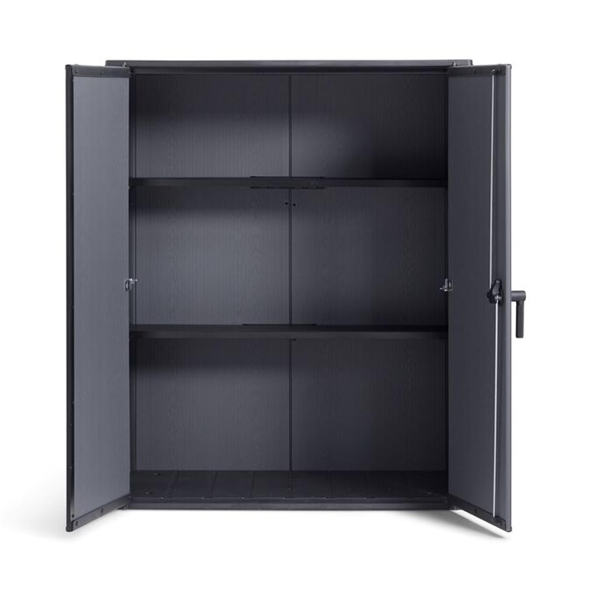 Cobertizo vertical alto Cortina Keter Gris-2