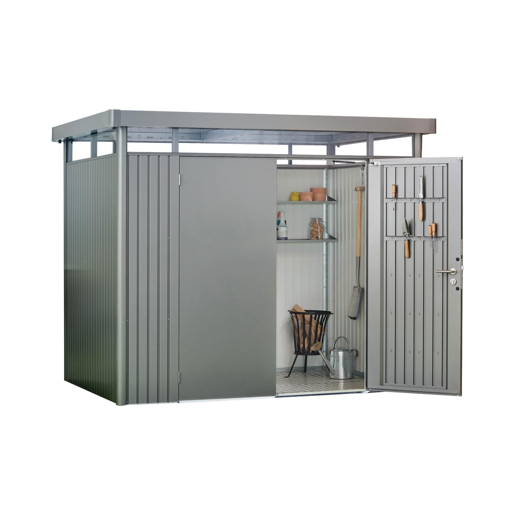 Caseta metálica Highline 4 doble puerta Gris cuarzo metalizado-2