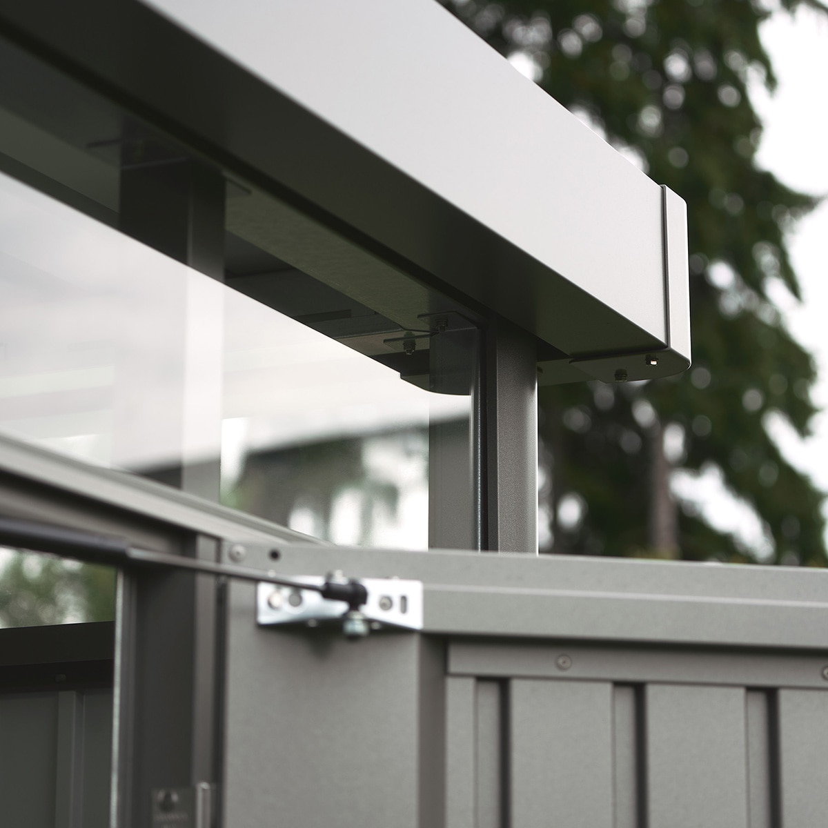 Caseta metálica Highline 4 doble puerta Gris cuarzo metalizado-4