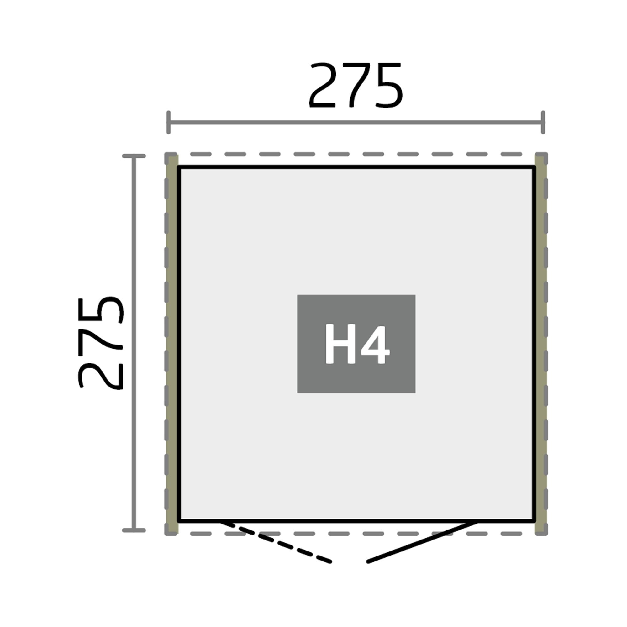 Caseta metálica Highline 4 doble puerta Gris cuarzo metalizado-8