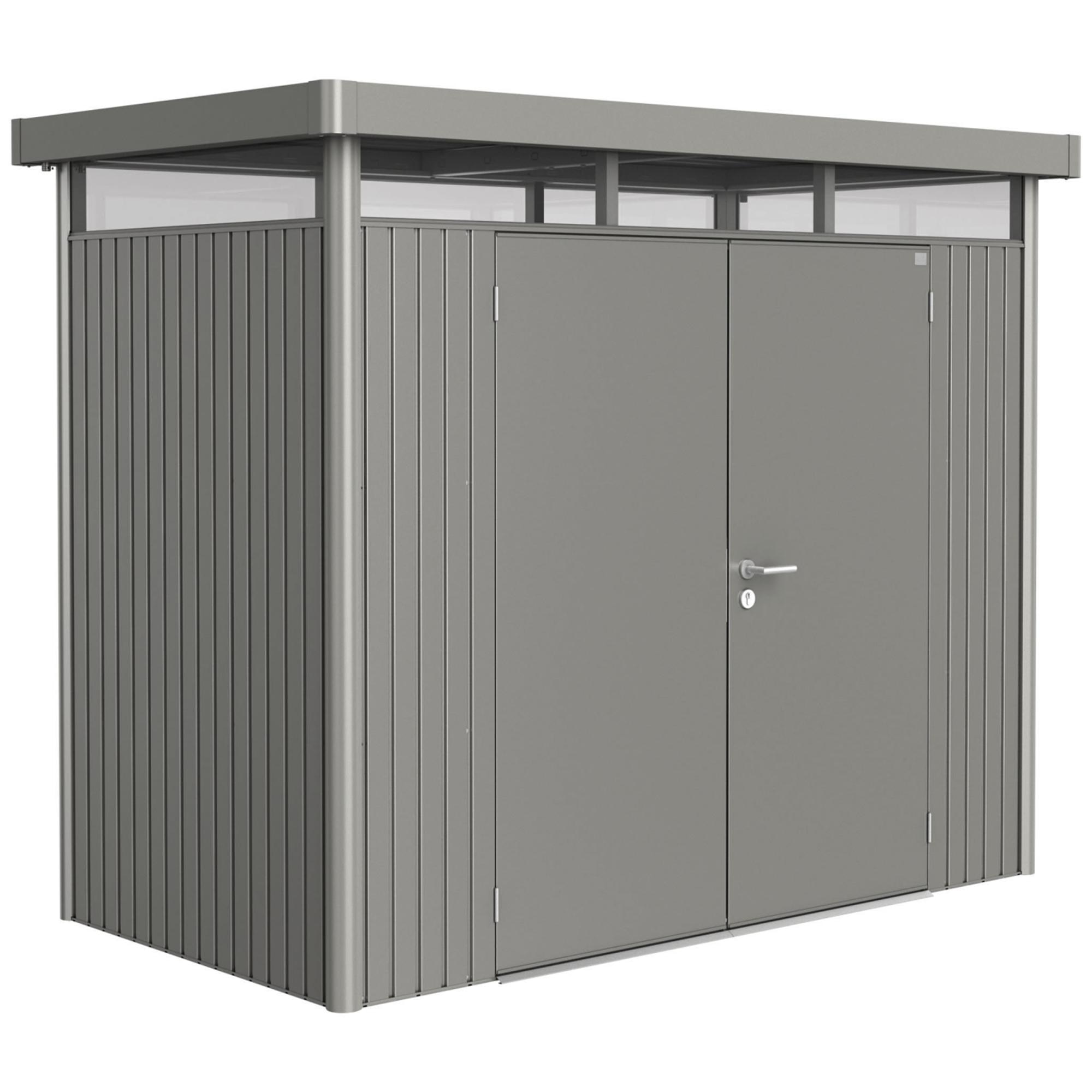 Caseta metálica Highline 1 doble puerta Gris cuarzo metalizado-1