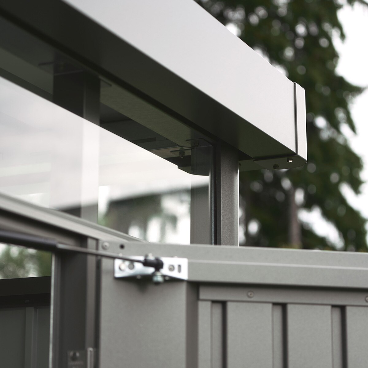 Caseta metálica Highline 5 doble puerta Gris cuarzo metalizado-4
