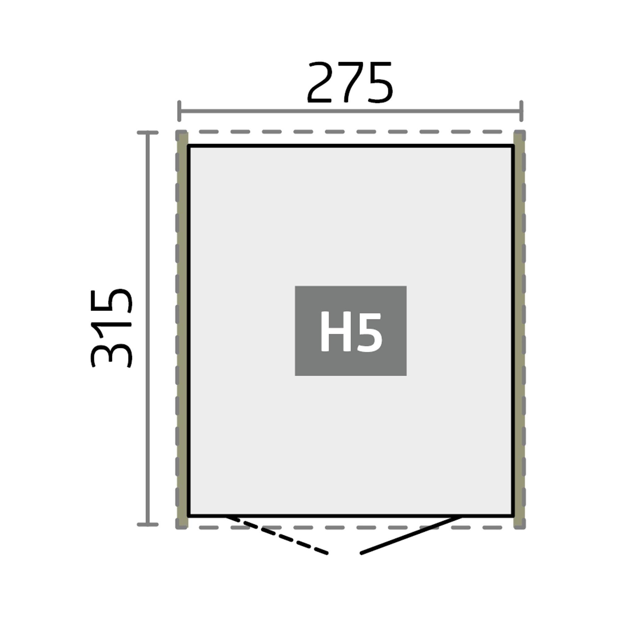 Caseta metálica Highline 5 doble puerta Gris cuarzo metalizado-8