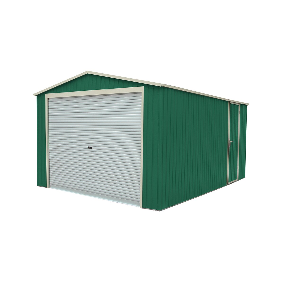 Garagem metálica Leicester Verde-escuro-2