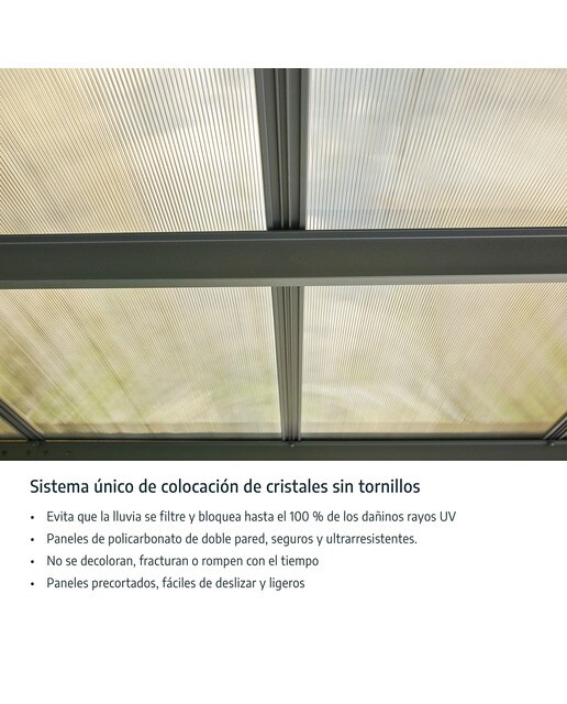 Cochera Aluminio Arizona Breeze Gris oscuro-17