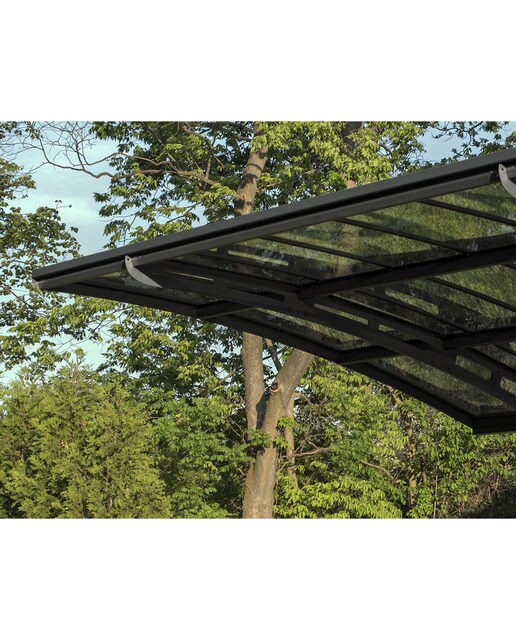 Cochera Aluminio Arizona Breeze x2 - 2 Posibilidades de montaje Gris oscuro-8