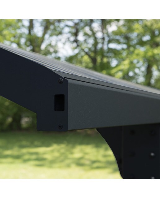 Cochera Aluminio Arizona Breeze x2 - 2 Posibilidades de montaje Gris oscuro-11