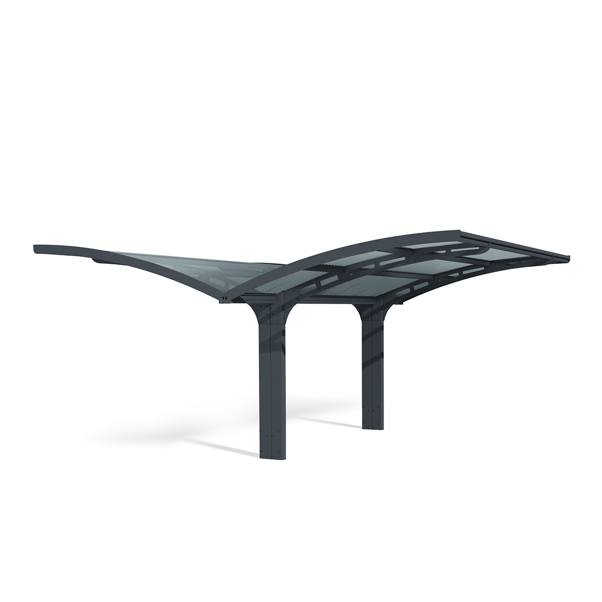 Imagen 0 de Cochera Aluminio Arizona Wave x2 - 2 Posibilidades de montaje