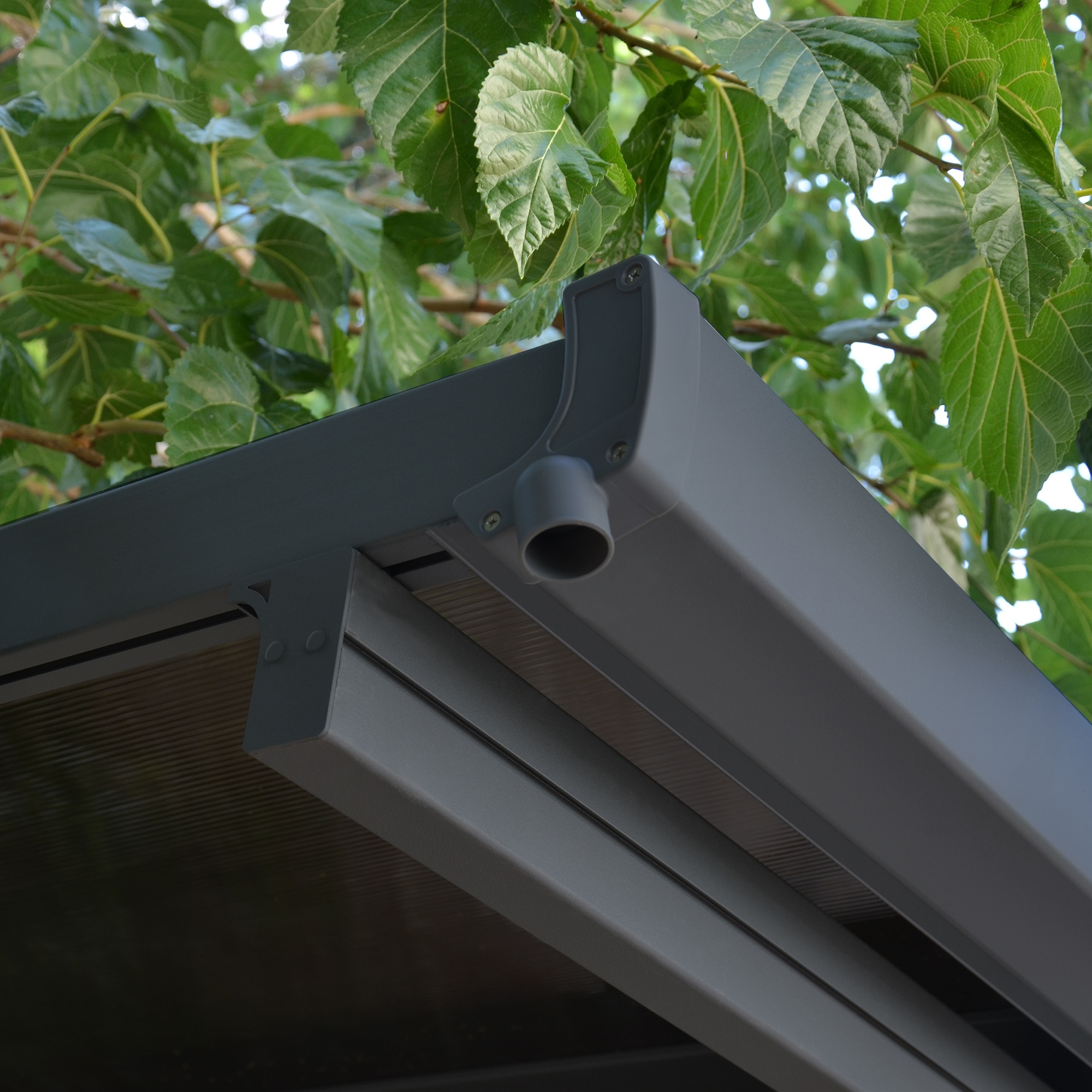 Cochera Aluminio Verona Gris oscuro-6