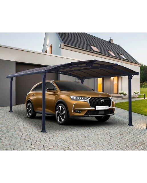 Garagem em Alumínio Arcadia 359 x 435 x 242 cm Cinzento-escuro-5