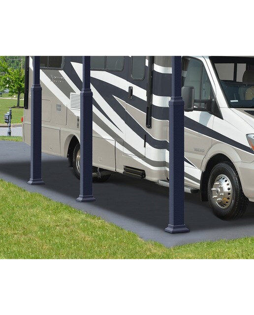 Cochera Aluminio Alpine Altura Regulable 359x649x352 cm Gris oscuro-3