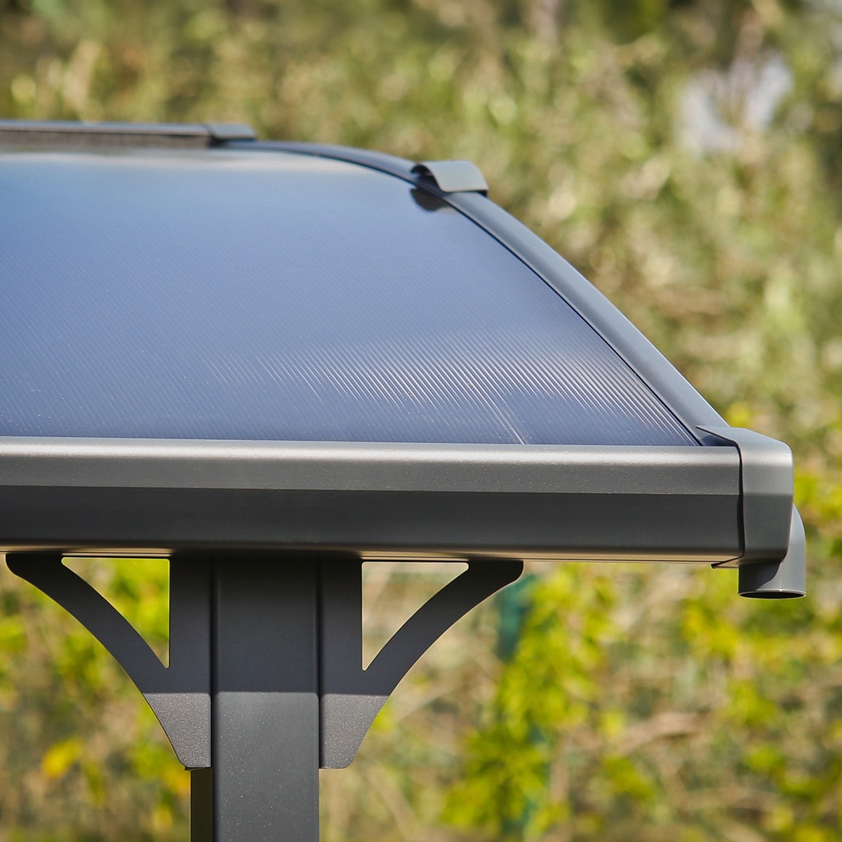 Cochera Aluminio Alpine Altura Regulable 359x649x352 cm Gris oscuro-11