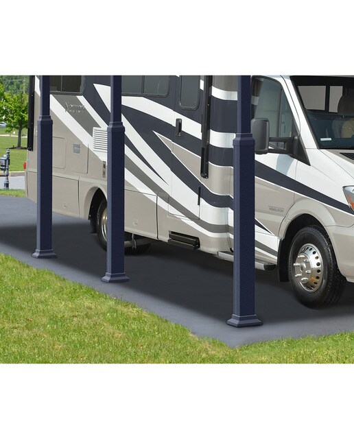 Cochera Aluminio Alpine Altura Regulable 359x1077x352 cm Gris oscuro-3
