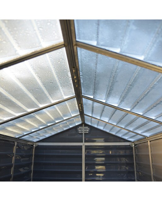 Caseta policarbonato+aluminio Skylight 121 x 177 cm Gris-4