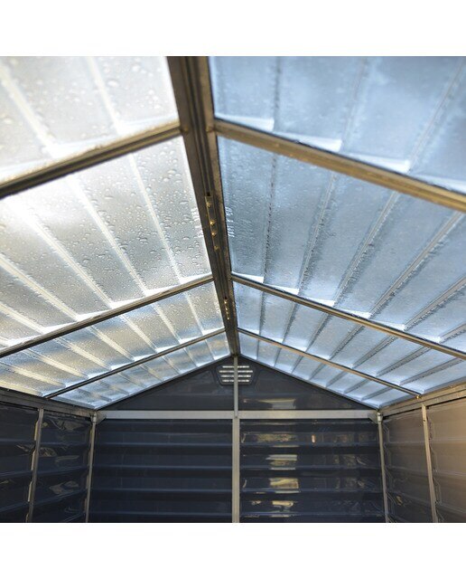 Caseta policarbonato+aluminio Skylight 185 x 154 cm Gris-6