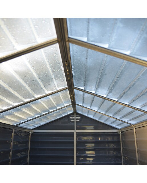 Abrigo em Policarbonato + Alumínio Skylight 185 x 304 cm Cinzento-6
