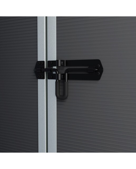Caseta policarbonato+aluminio Rubicón 185 x 154 cm Gris oscuro-4