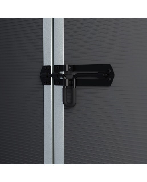 Caseta policarbonato+aluminio Rubicón 185 x 229 cm Gris oscuro-7