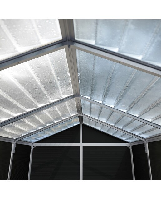 Caseta policarbonato+aluminio Rubicón 185 x 229 cm Gris oscuro-10