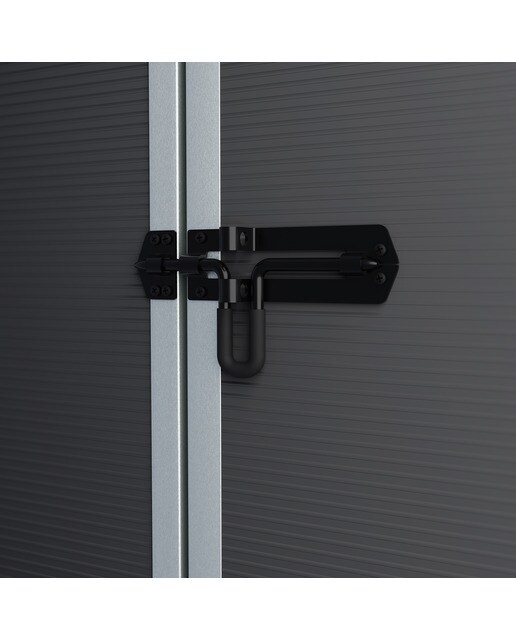 Caseta policarbonato+aluminio Rubicón 185 x 304 cm Gris oscuro-5