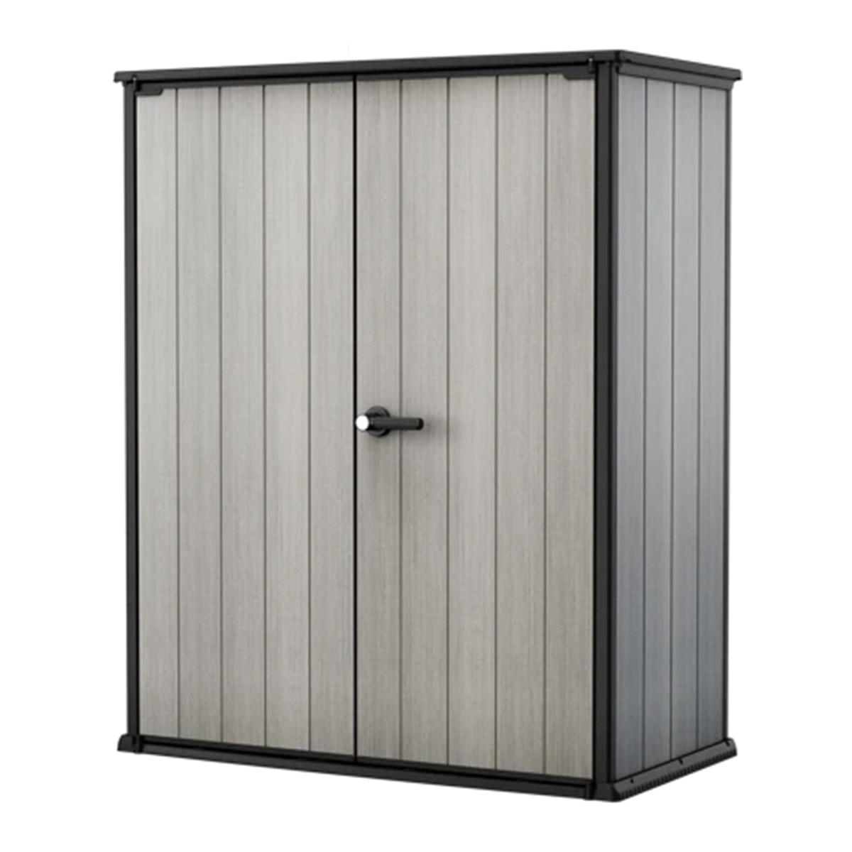 Cobertizo resina High Store Plus 1.400 L  140x170x73,6 cm Gris-1