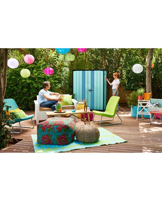 Abrigo de Resina High Store Plus 1400 L 140x170x73,6 cm Cinzento-4
