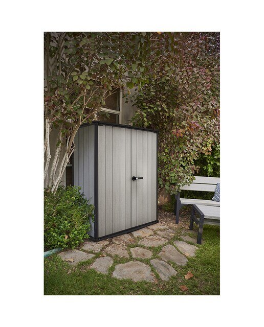 Abrigo de Resina High Store Plus 1400 L 140x170x73,6 cm Cinzento-6