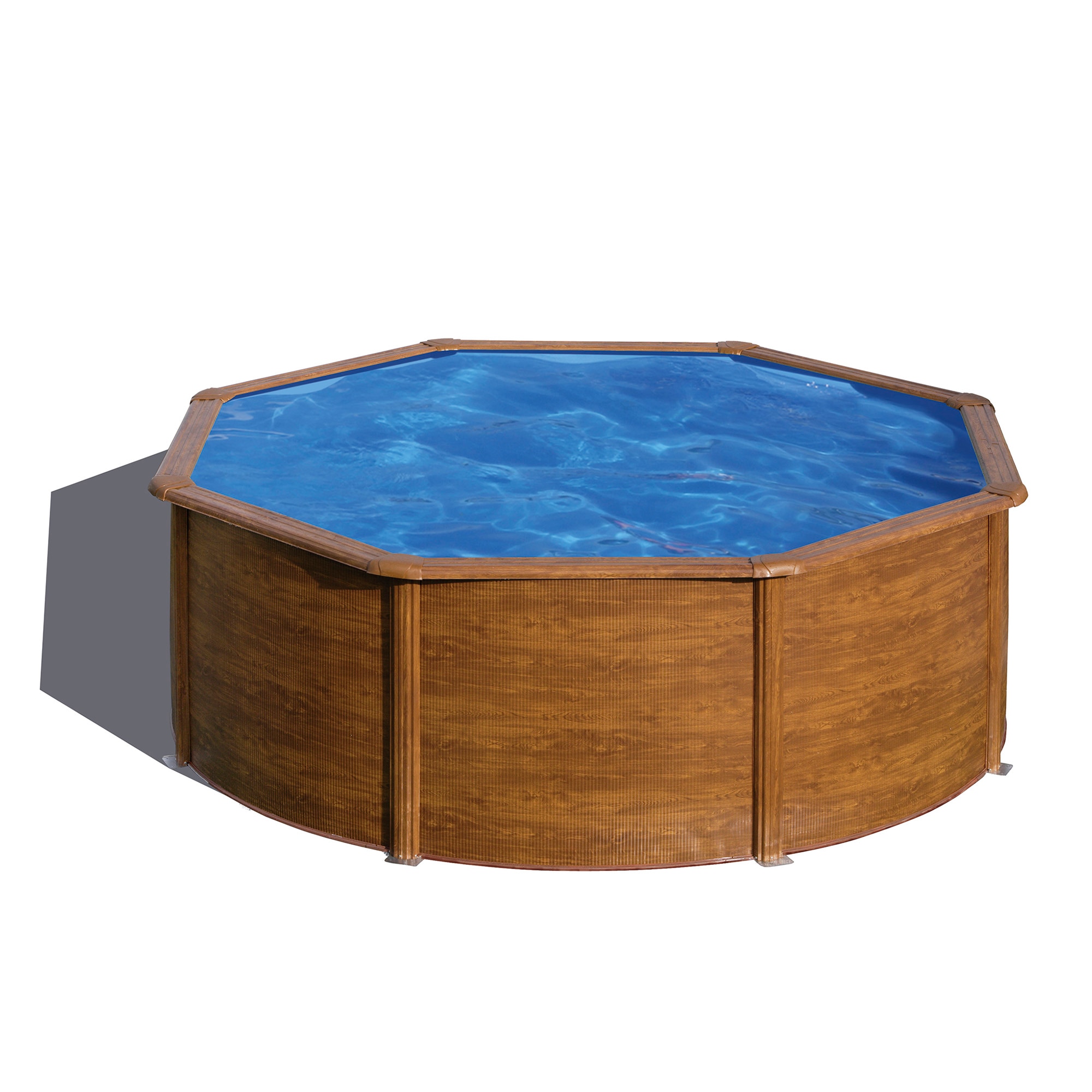 Imagen 0 de Piscina Acero Redonda imitación Madera 350 x 120 cm