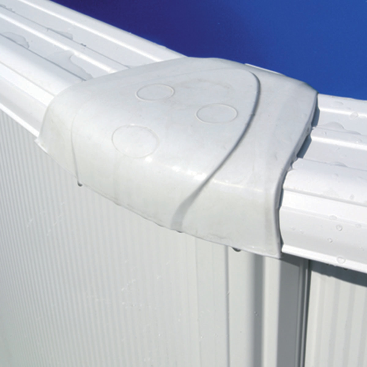 Piscina Acero Ovalada Lacada Blanco 730 x 375 x 120 cm Blanco-7