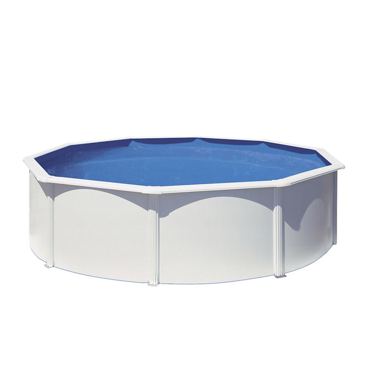 Imagen 0 de Piscina Acero Redonda Lacada Blanco Ø460 x 120 cm