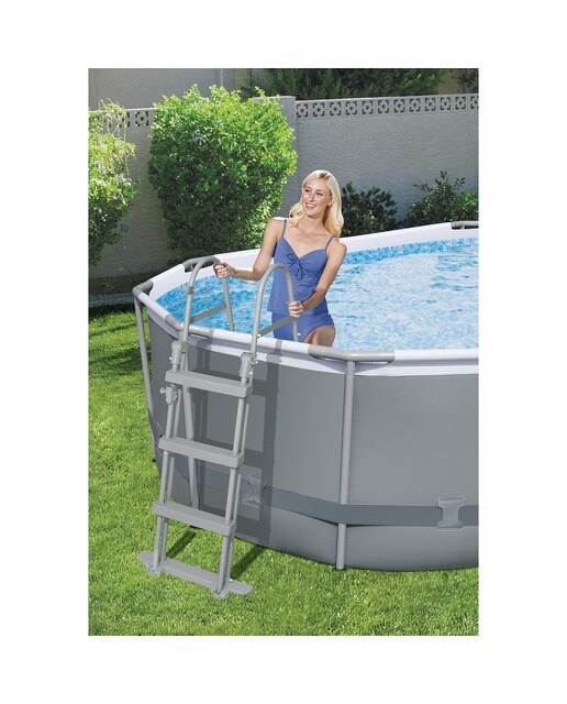 Piscina ovalada tubular Power Steel 424 x 250 x 100 cm 7