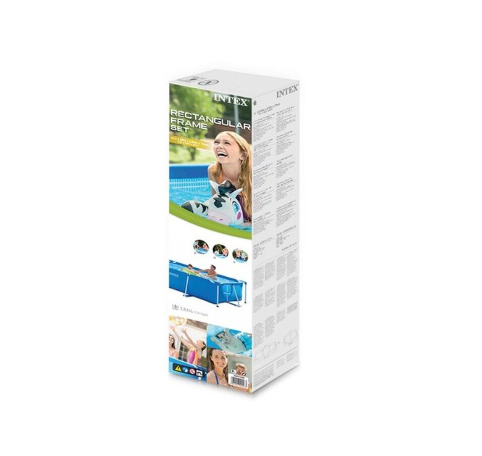 Piscina rectangular tubular Small Frame 300 x 75 x 200 cm Azul-5