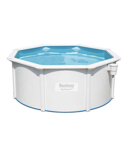 Piscina chapa de acero reforzada Hydrium Ø 300 x 120 cm Blanco-1