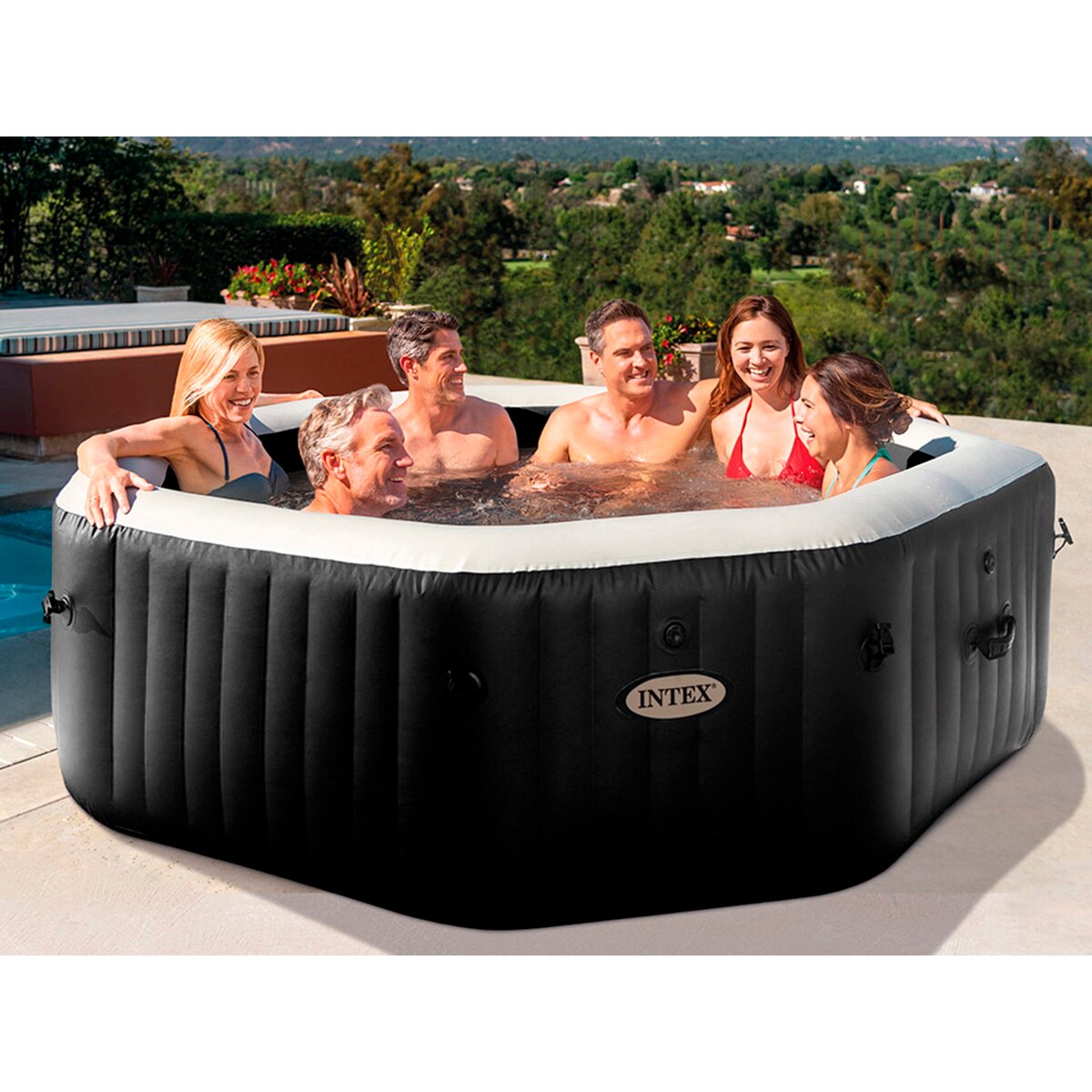 Spa Insuflável PureSpa Deluxe - Ø 218x71 cm Preto-2