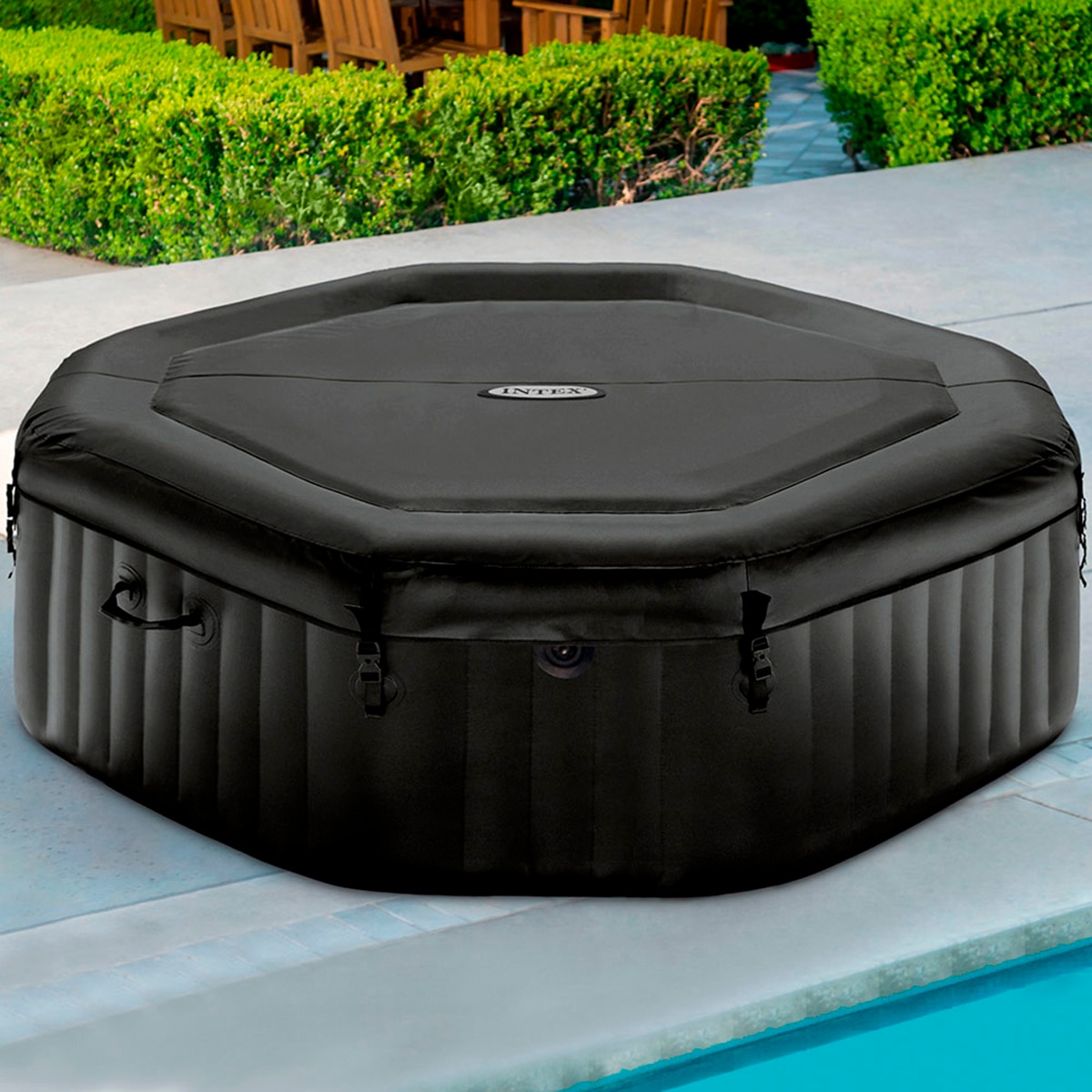 Spa Insuflável PureSpa Deluxe - Ø 218x71 cm Preto-3