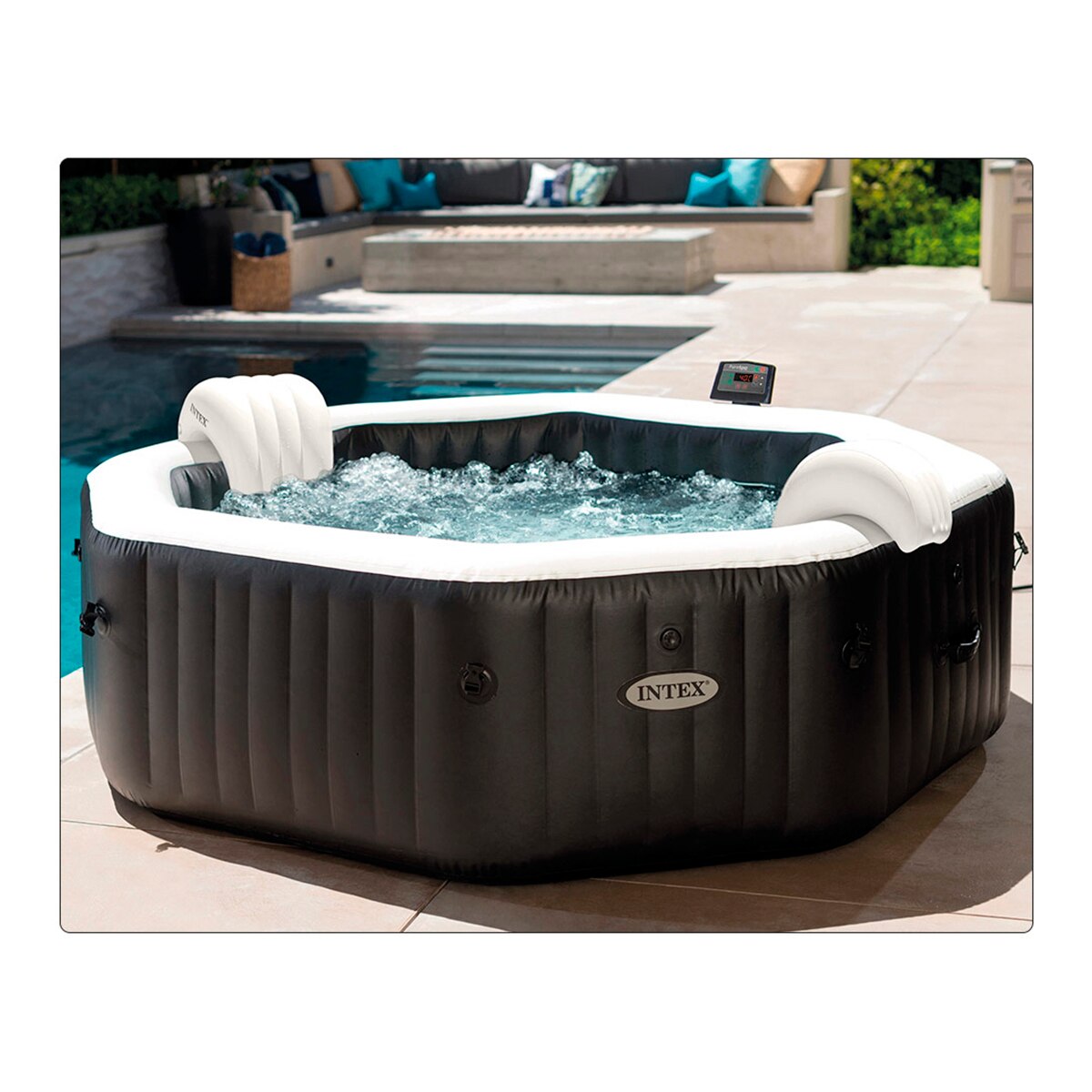 Spa Insuflável PureSpa Deluxe - Ø 218x71 cm Preto-8