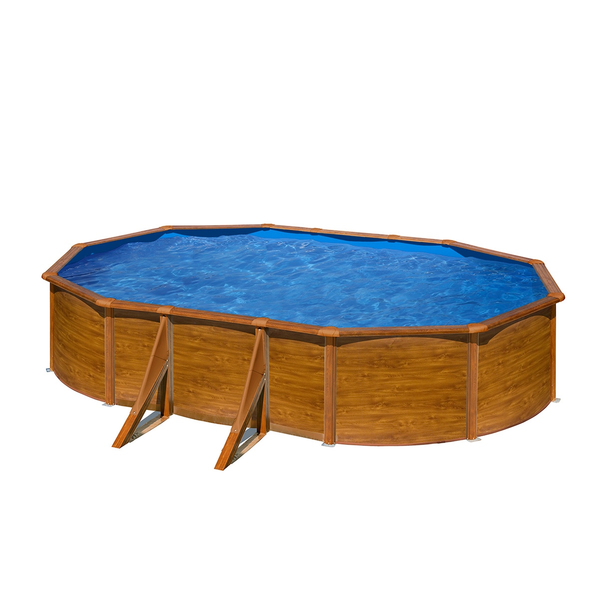 Gre - Piscina chapa acero Pacific Aspecto Madera 500 x 300 x 120 cm.